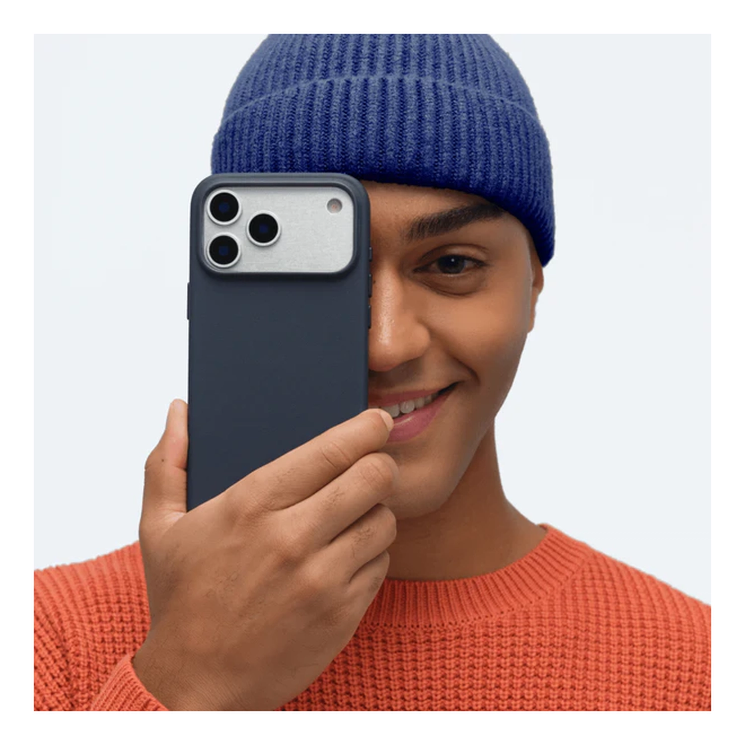 MOFT MOVAS Snap iPhone 17 Pro Hoesje MagSafe Vegan Leer Back Cover Navy afbeelding 14