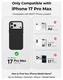 MOFT MOVAS Snap iPhone 17 Pro Hoesje MagSafe Vegan Leer Back Cover Navy afbeelding 5