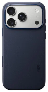 MOFT MOVAS Snap iPhone 17 Pro Hoesje MagSafe Vegan Leer Back Cover Navy
