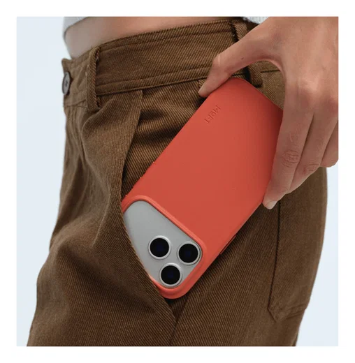 MOFT MOVAS Snap iPhone 17 Pro Hoesje MagSafe Vegan Leer Back Cover Rood afbeelding 13