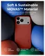 MOFT MOVAS Snap iPhone 17 Pro Hoesje MagSafe Vegan Leer Back Cover Rood afbeelding 5