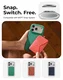 MOFT MOVAS Snap iPhone 17 Pro Hoesje MagSafe Vegan Leer Back Cover Blauw afbeelding 9