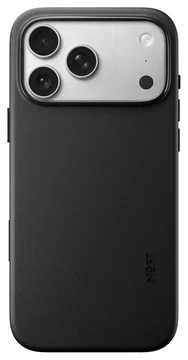 MOFT MOVAS Snap iPhone 17 Pro Max Hoesje MagSafe Leer Back Cover Zwart