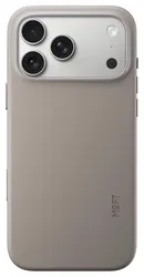 MOFT MOVAS Snap iPhone 17 Pro Max Hoesje MagSafe Leer Back Cover Taupe afbeelding