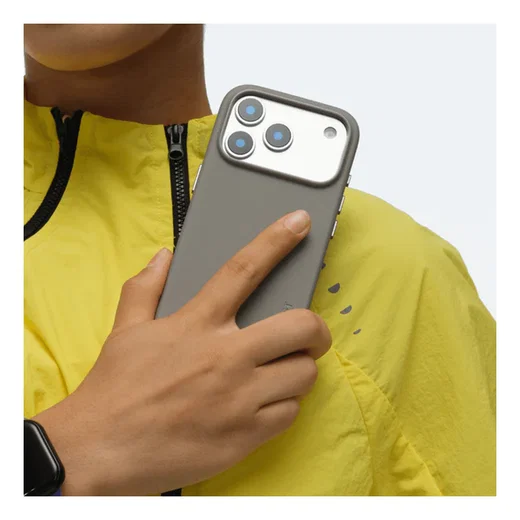 MOFT MOVAS Snap iPhone 17 Pro Max Hoesje MagSafe Leer Back Cover Taupe afbeelding 13