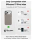 MOFT MOVAS Snap iPhone 17 Pro Max Hoesje MagSafe Leer Back Cover Taupe afbeelding 4