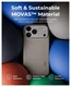MOFT MOVAS Snap iPhone 17 Pro Max Hoesje MagSafe Leer Back Cover Taupe afbeelding 5