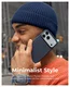 MOFT MOVAS Snap iPhone 17 Pro Max Hoesje MagSafe Leer Back Cover Navy afbeelding 6