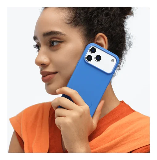 MOFT MOVAS Snap iPhone 17 Pro Max Hoesje MagSafe Leer Back Cover Blauw afbeelding 13