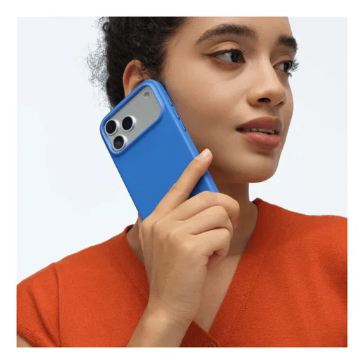 MOFT MOVAS Snap iPhone 17 Pro Max Hoesje MagSafe Leer Back Cover Blauw afbeelding 14