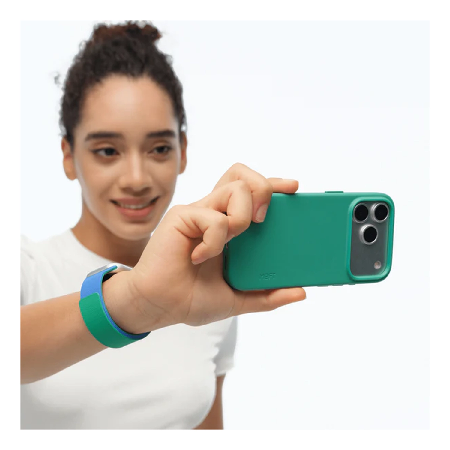 MOFT MOVAS Snap iPhone 17 Pro Max Hoesje MagSafe Leer Back Cover Groen afbeelding 12