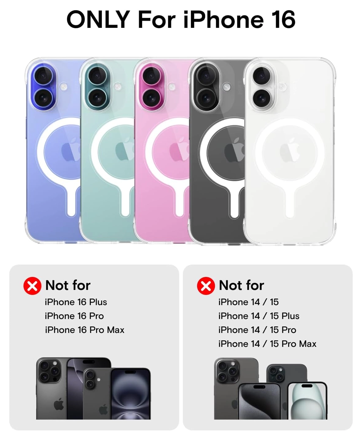 MOFT Invisible Case Clear iPhone 16 Hoesje MagSafe Back Cover Transparant afbeelding 2