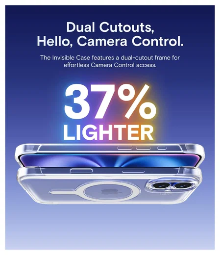 MOFT Invisible Case Clear iPhone 16 Hoesje MagSafe Back Cover Transparant afbeelding 5