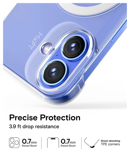 MOFT Invisible Case Clear iPhone 16 Hoesje MagSafe Back Cover Transparant afbeelding 4