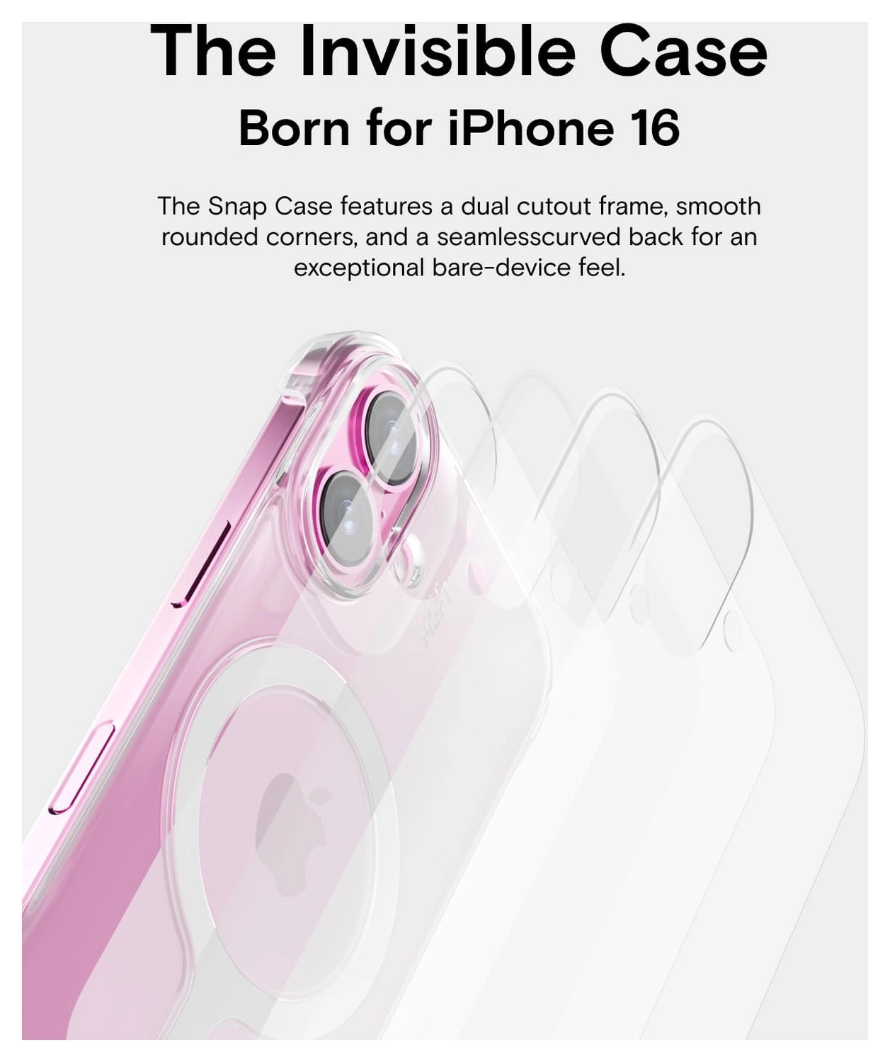MOFT Invisible Case Clear iPhone 16 Hoesje MagSafe Back Cover Transparant afbeelding 8