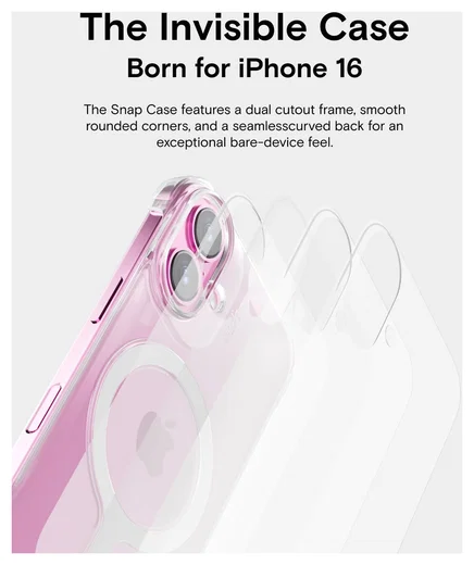 MOFT Invisible Case Clear iPhone 16 Hoesje MagSafe Back Cover Transparant afbeelding 8