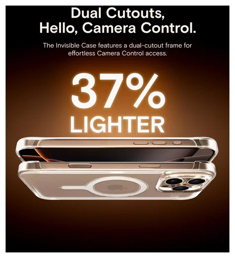 MOFT Invisible Case Clear iPhone 16 Pro Hoesje MagSafe Back Cover Transparant afbeelding 5