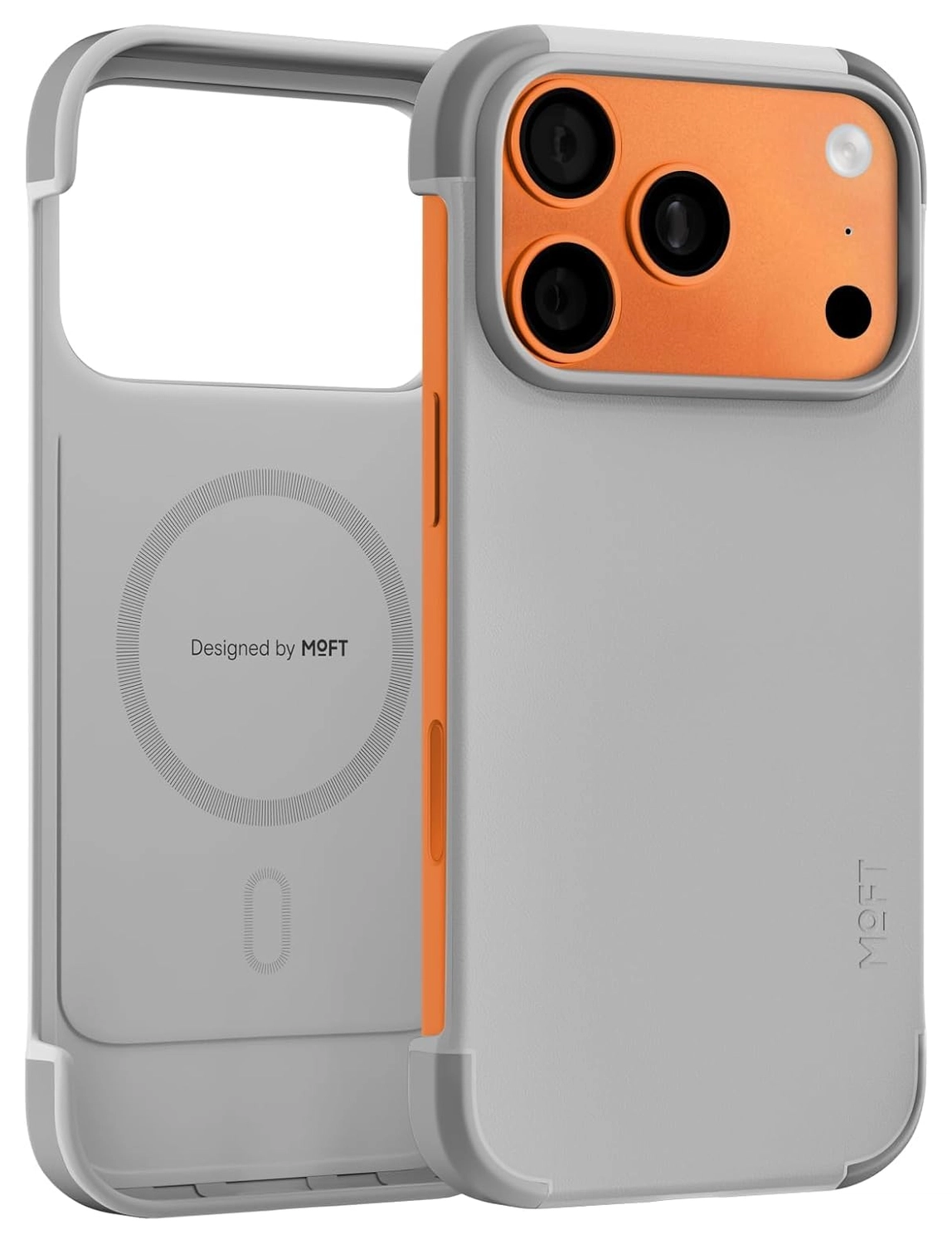 MOFT MOVAS Frame iPhone 17 Pro Hoesje MagSafe Back Cover Ultra Dun Grijs afbeelding 1