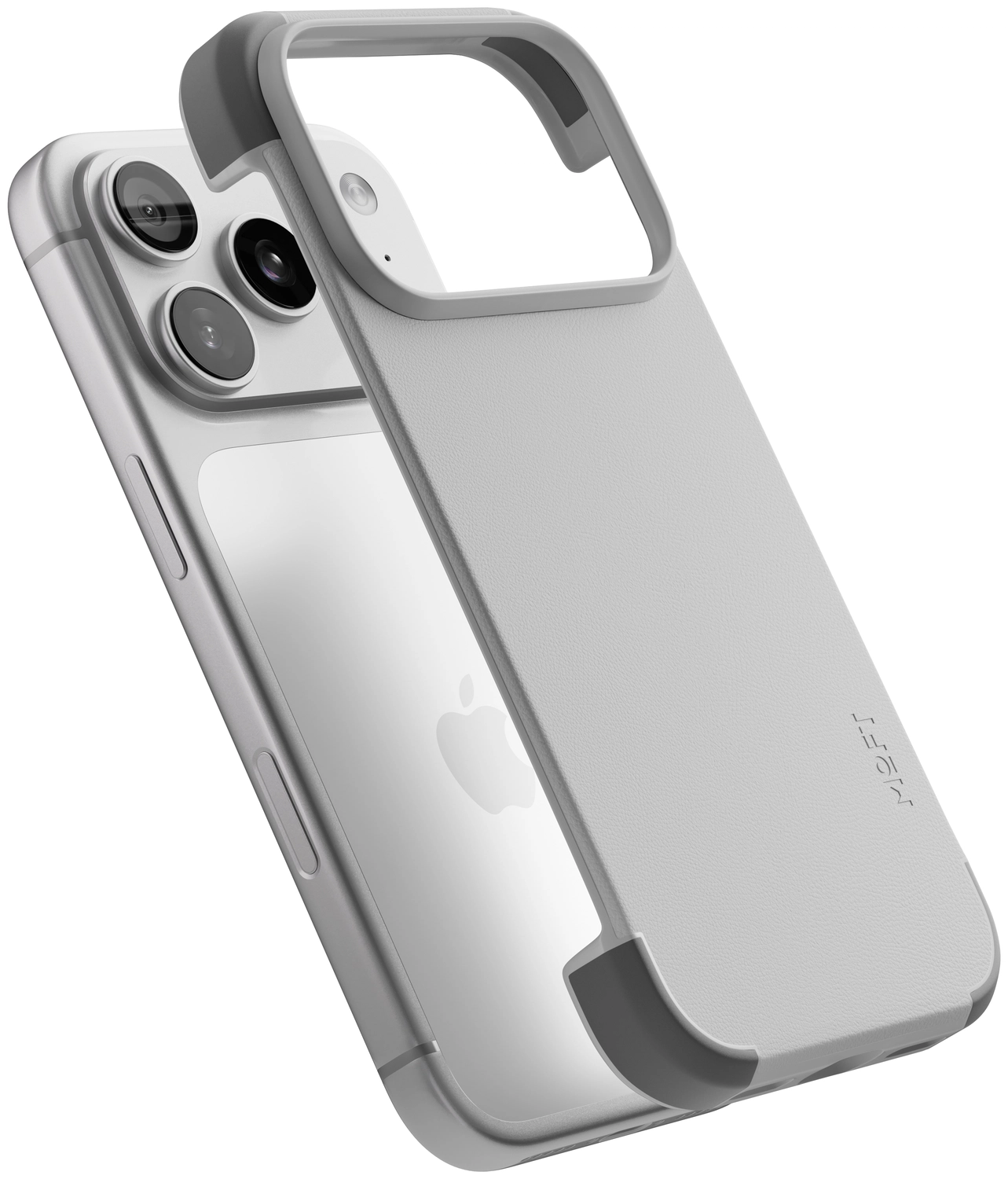 MOFT MOVAS Frame iPhone 17 Pro Hoesje MagSafe Back Cover Ultra Dun Grijs afbeelding 4