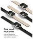 MOFT Snap - Apple Watch Bandje - 1-11/SE - 38/40/41/42MM - Zwart Beige afbeelding 2