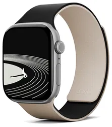 MOFT Snap - Apple Watch Bandje - 1-11/SE/Ultra - 49/46/45/44/42MM - Zwart Beige afbeelding