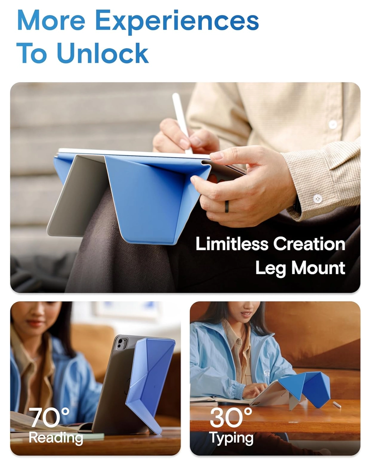 MOFT Dynamic Folio iPad Air 11 (2024/2025) / Air 10.9 (2022/2020) Hoes Zwart afbeelding 8