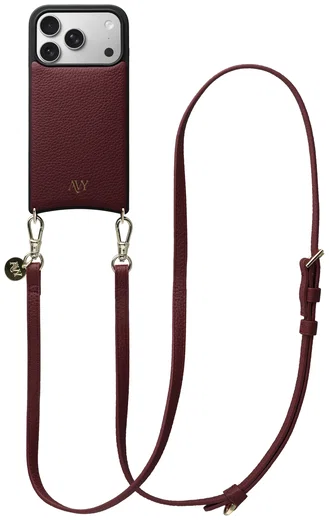 AVY Apple iPhone 17 Pro - Essential Kit - Burgundy - Long Leather afbeelding 1