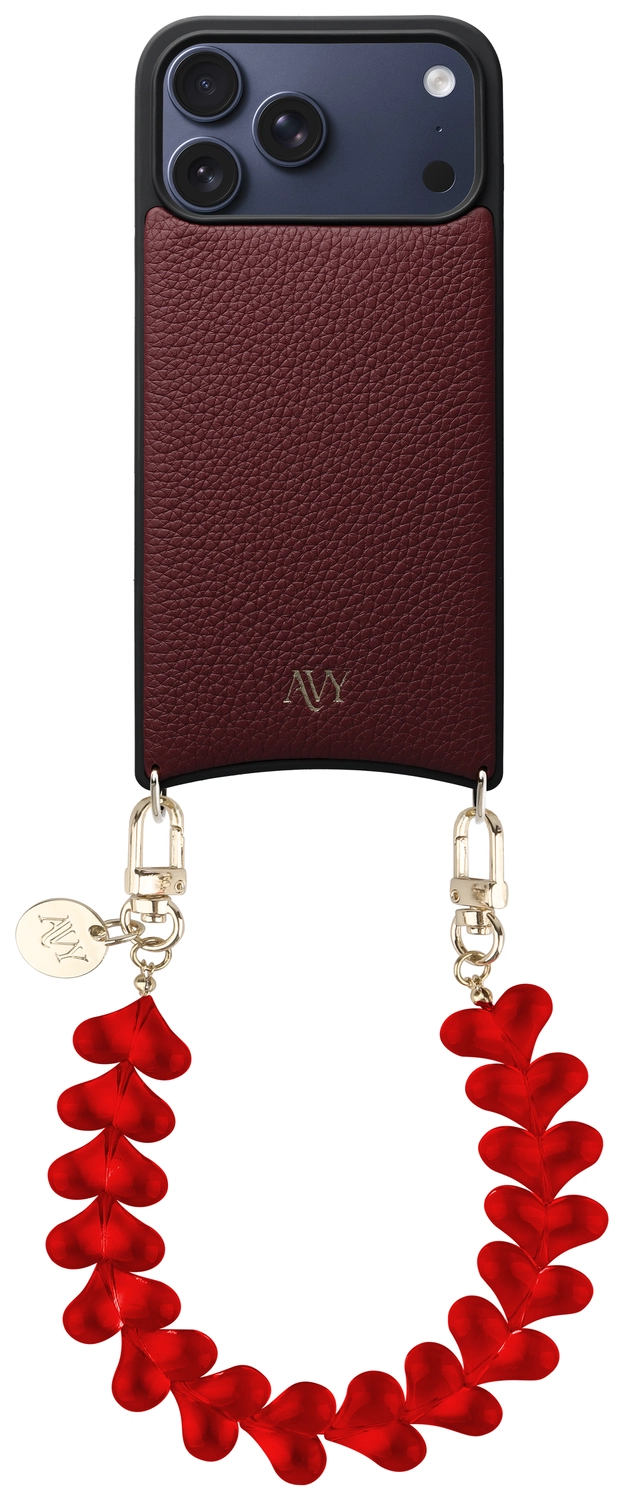 AVY Apple iPhone 17 Pro Max - Essential Kit - Burgundy - Cupid Clear Red afbeelding 1