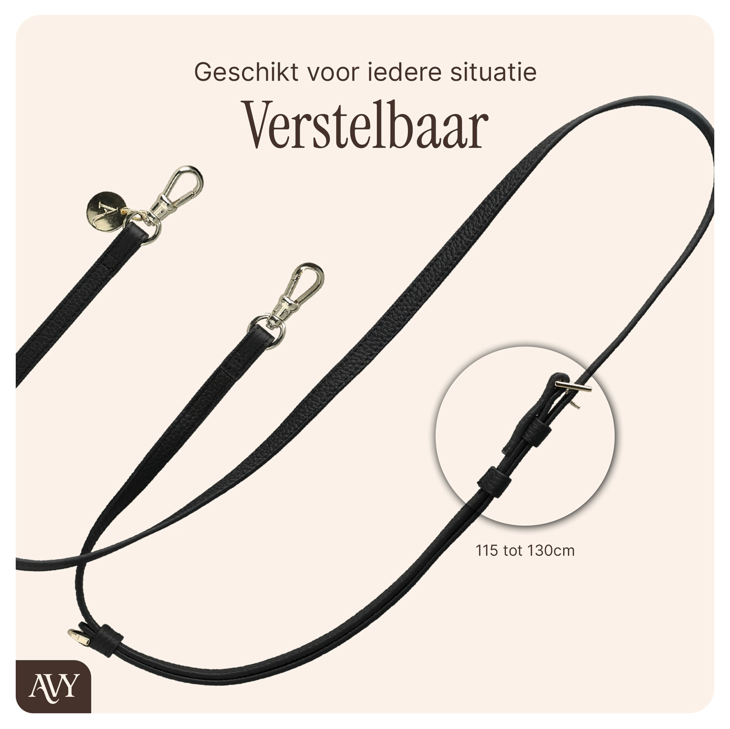 AVY Apple iPhone 14 / 13 - Essential Kit - Zwart - Long Leather afbeelding 10