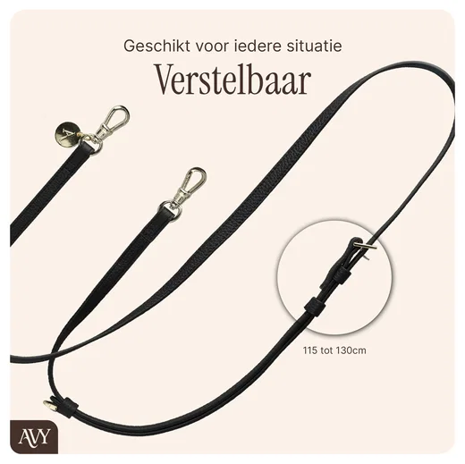 AVY Apple iPhone 14 / 13 - Essential Kit - Zwart - Long Leather afbeelding 10