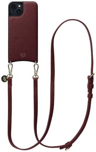 AVY Apple iPhone 14 / 13 - Essential Kit - Burgundy - Long Leather afbeelding 1