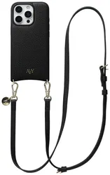 AVY Apple iPhone 16 Pro Max - Essential Kit - Zwart - Long Leather afbeelding