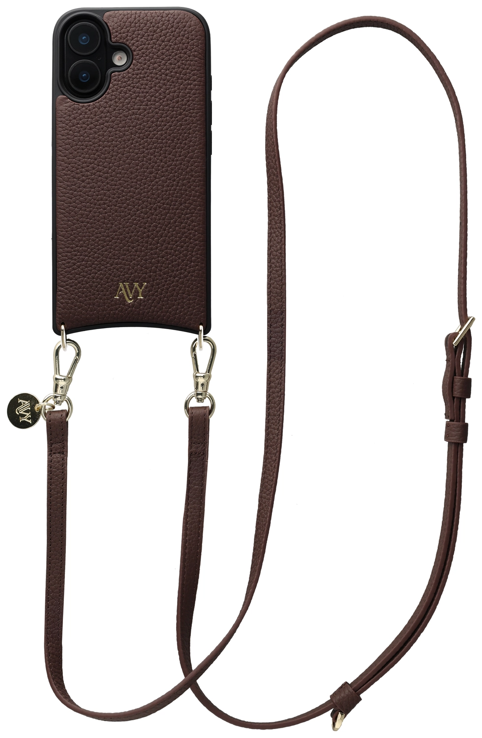 AVY Apple iPhone 17 - Essential Kit - Chocolate - Long Leather afbeelding 1
