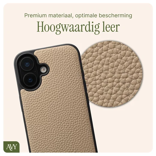 AVY Apple iPhone 17 - Essential Kit - Beige - Long Leather afbeelding 6
