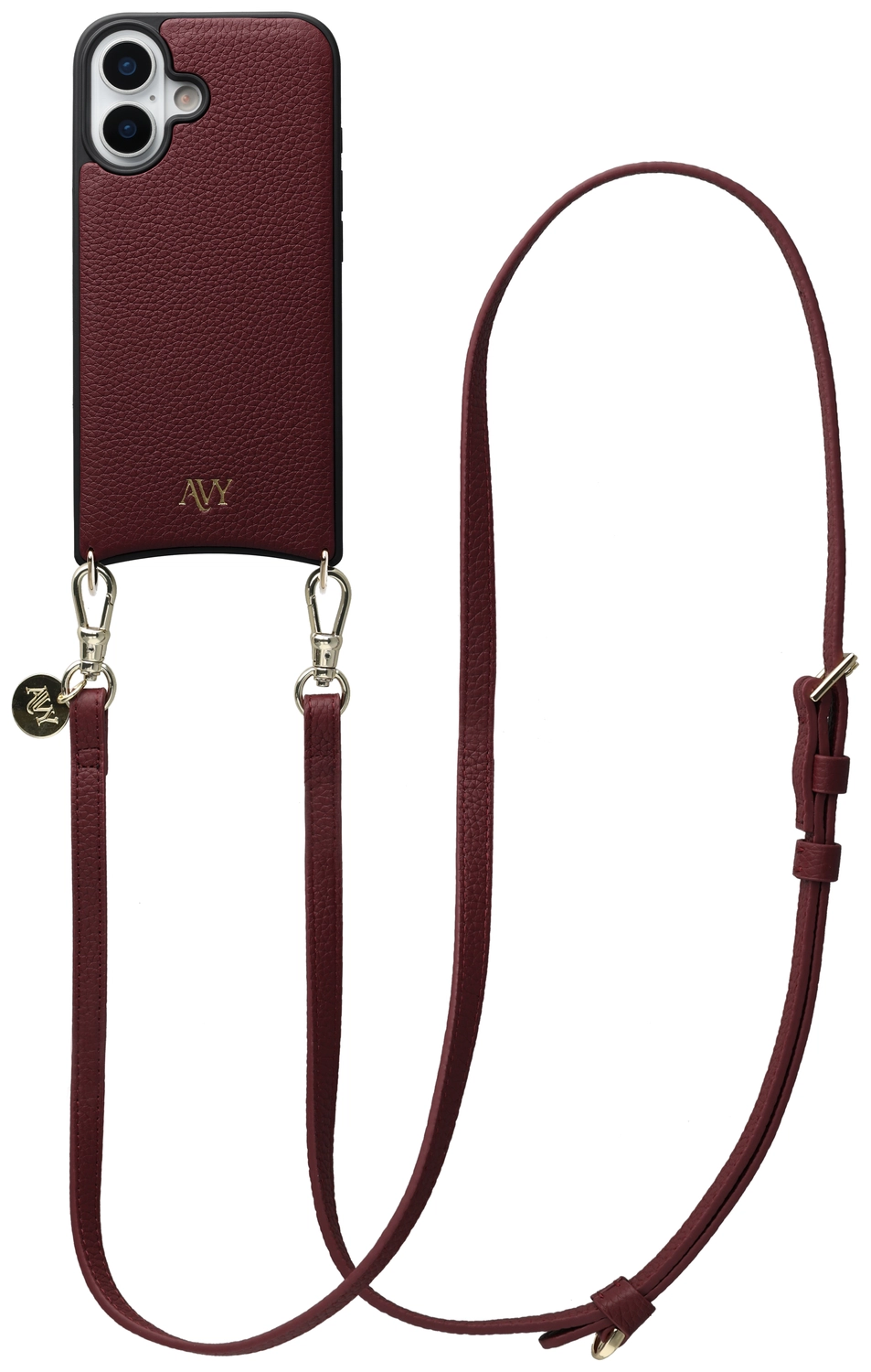 AVY Apple iPhone 17 - Essential Kit - Burgundy - Long Leather afbeelding 1