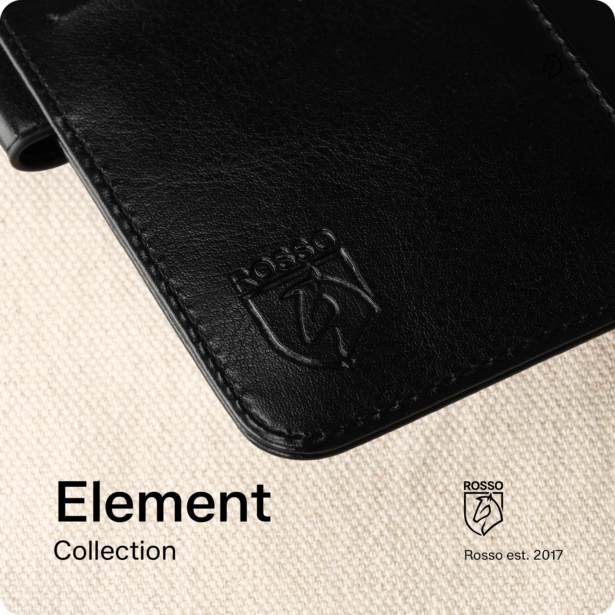 Rosso Element Samsung Galaxy S26 Hoesje Book Case Wallet Zwart afbeelding 19