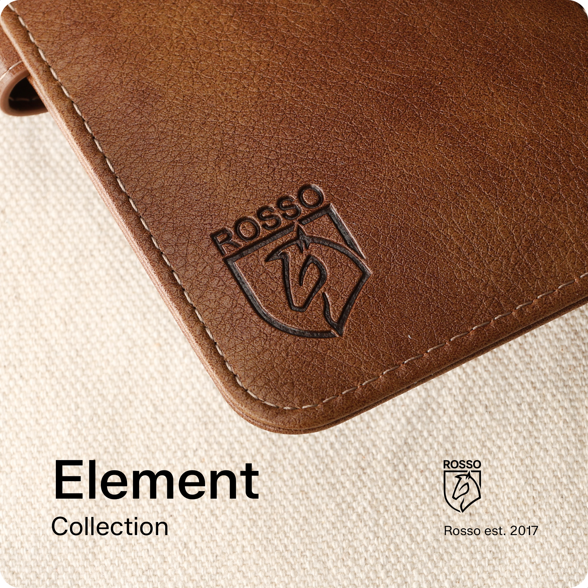 Rosso Element Samsung Galaxy S26 Hoesje Book Case Wallet Bruin afbeelding 19