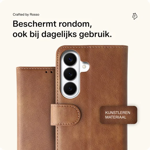 Rosso Element Samsung Galaxy S26 Hoesje Book Case Wallet Bruin afbeelding 3