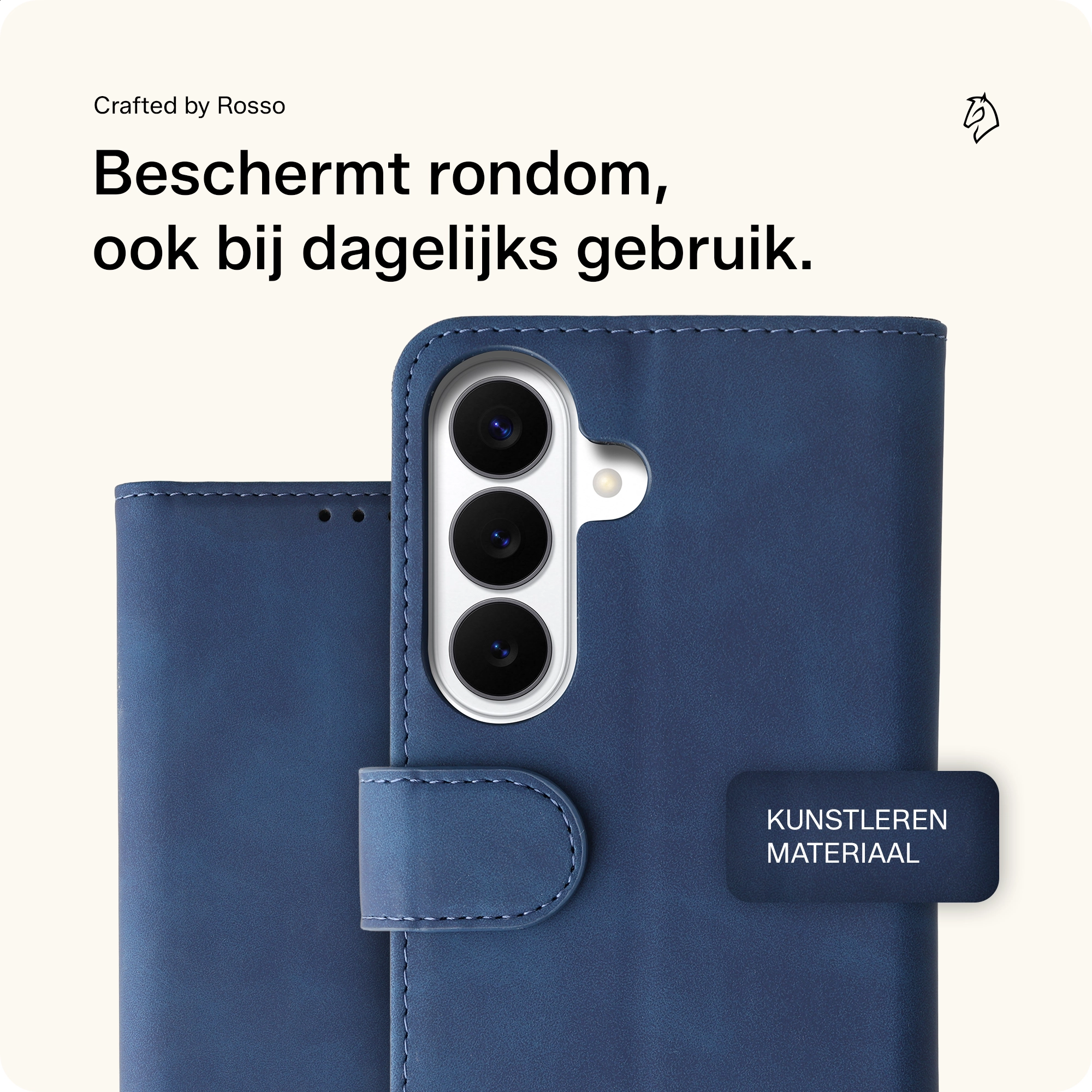 Rosso Element Samsung Galaxy S26 Hoesje Book Case Wallet Blauw afbeelding 3