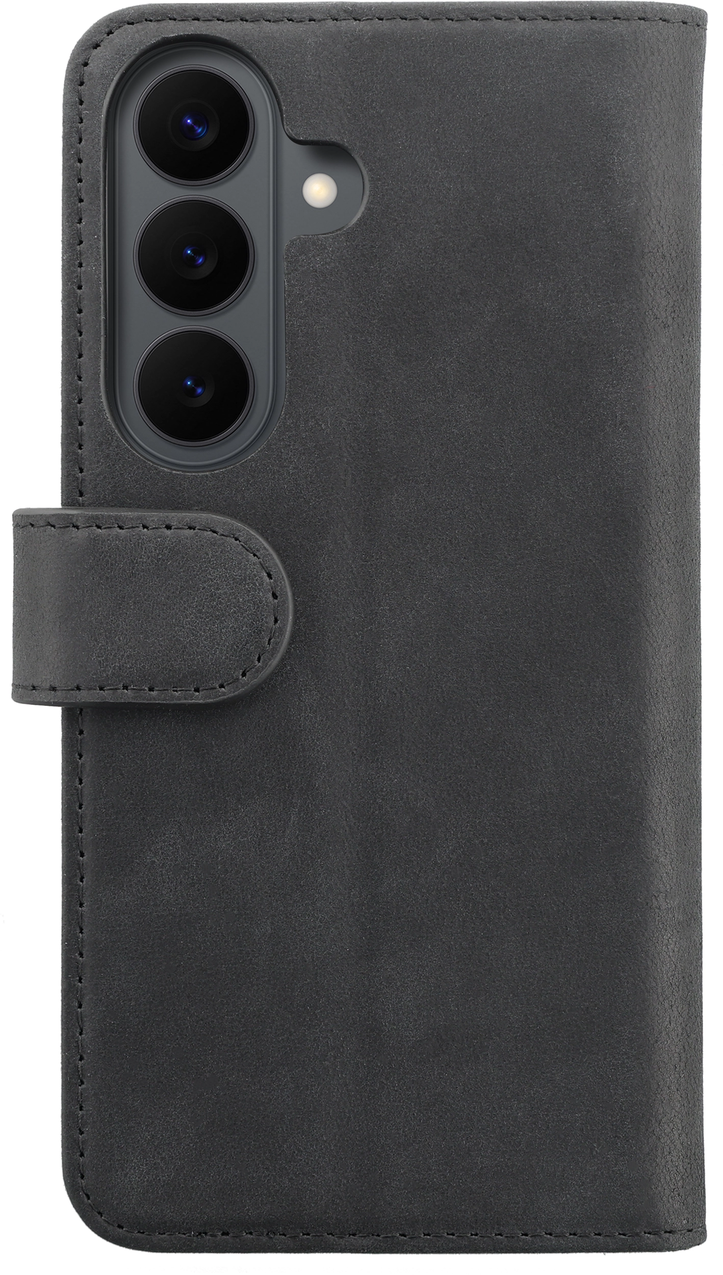 Rosso Deluxe Samsung Galaxy S26 Hoesje Echt Leer Book Case Zwart afbeelding 11