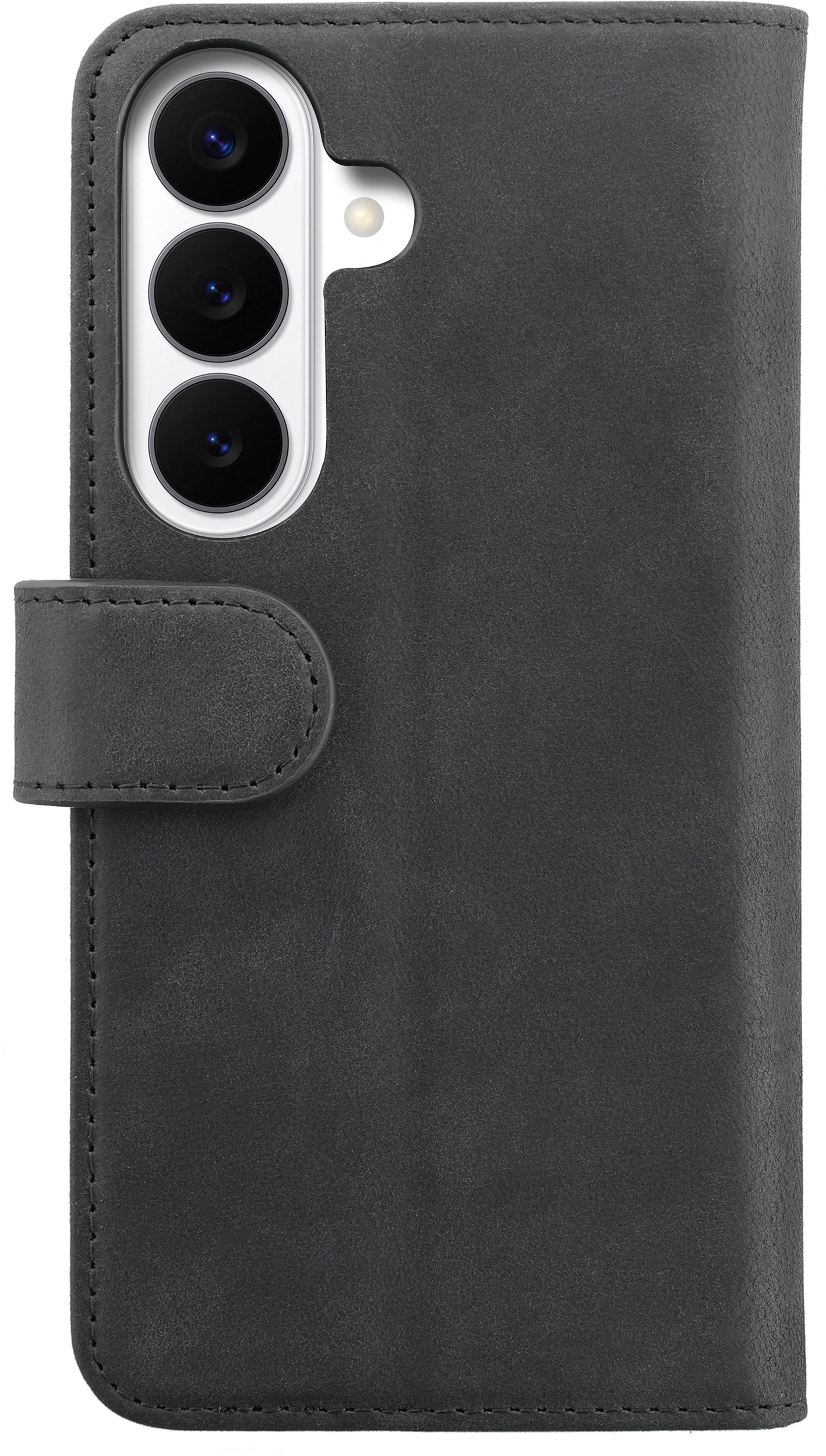 Rosso Deluxe Samsung Galaxy S26 Hoesje Echt Leer Book Case Zwart afbeelding 12