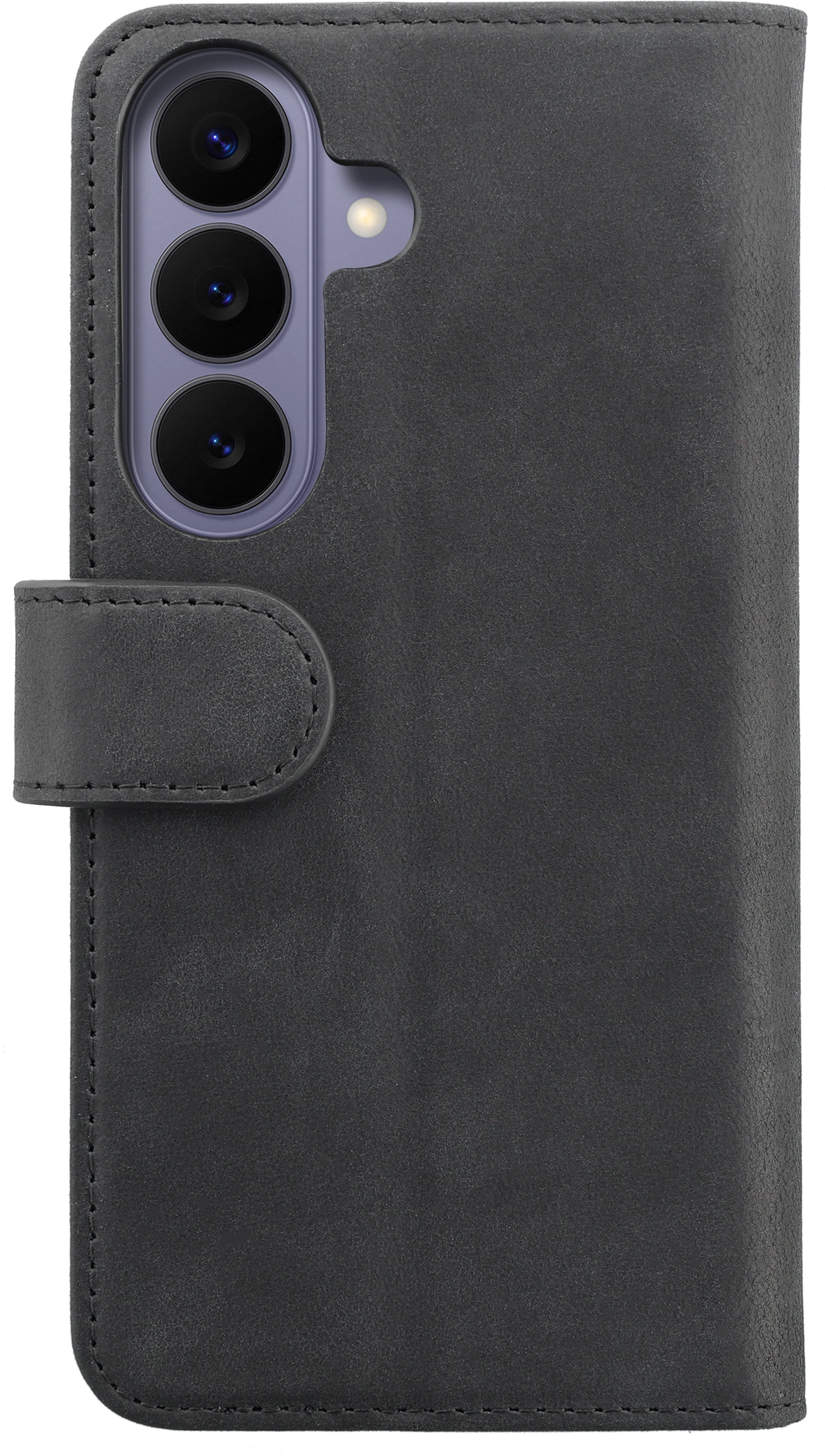 Rosso Deluxe Samsung Galaxy S26 Hoesje Echt Leer Book Case Zwart afbeelding 13
