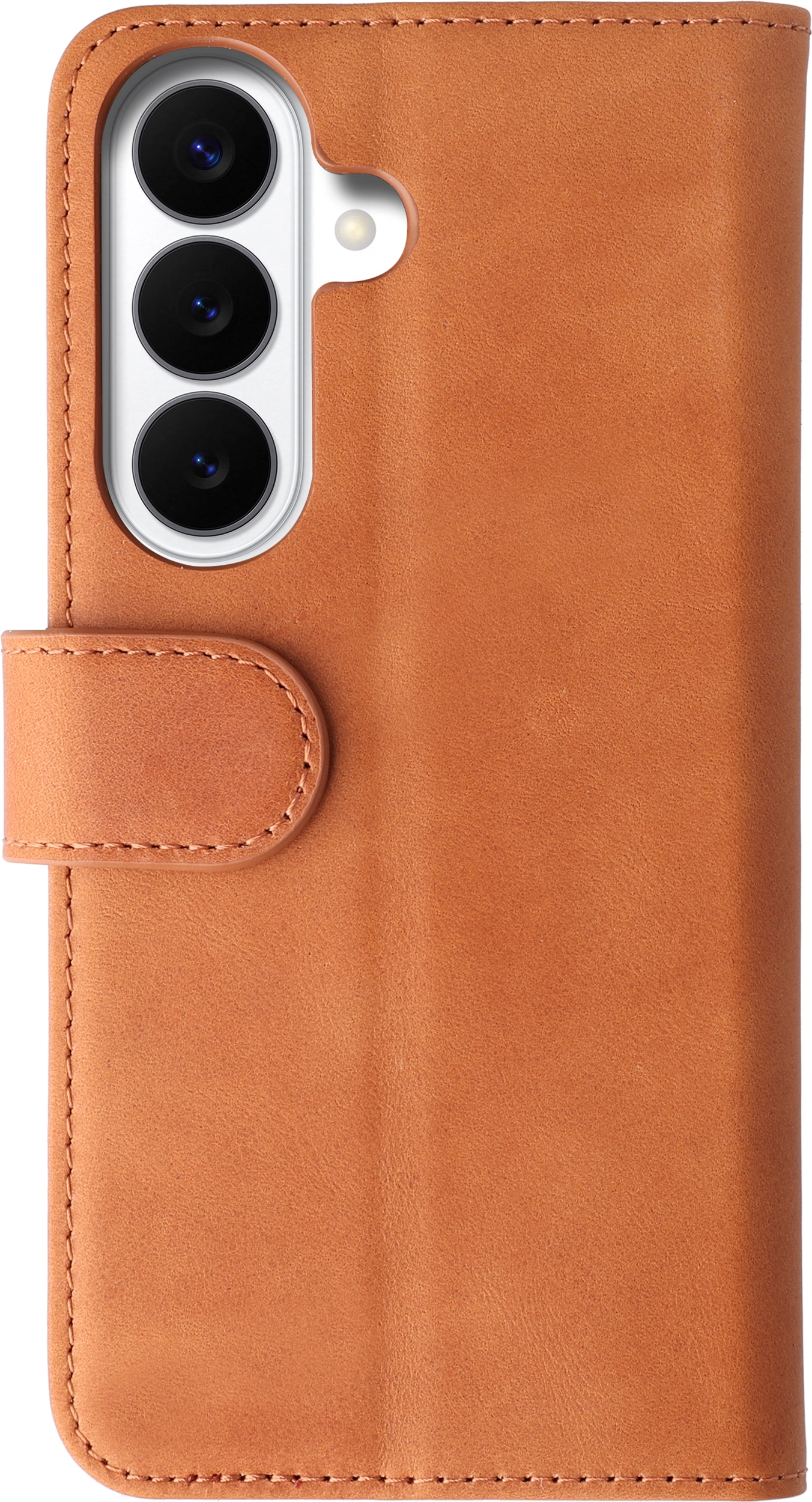Rosso Deluxe Samsung Galaxy S26 Hoesje Echt Leer Book Case Bruin afbeelding 11
