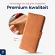 Rosso Deluxe Samsung Galaxy S26 Hoesje Echt Leer Book Case Bruin afbeelding 6