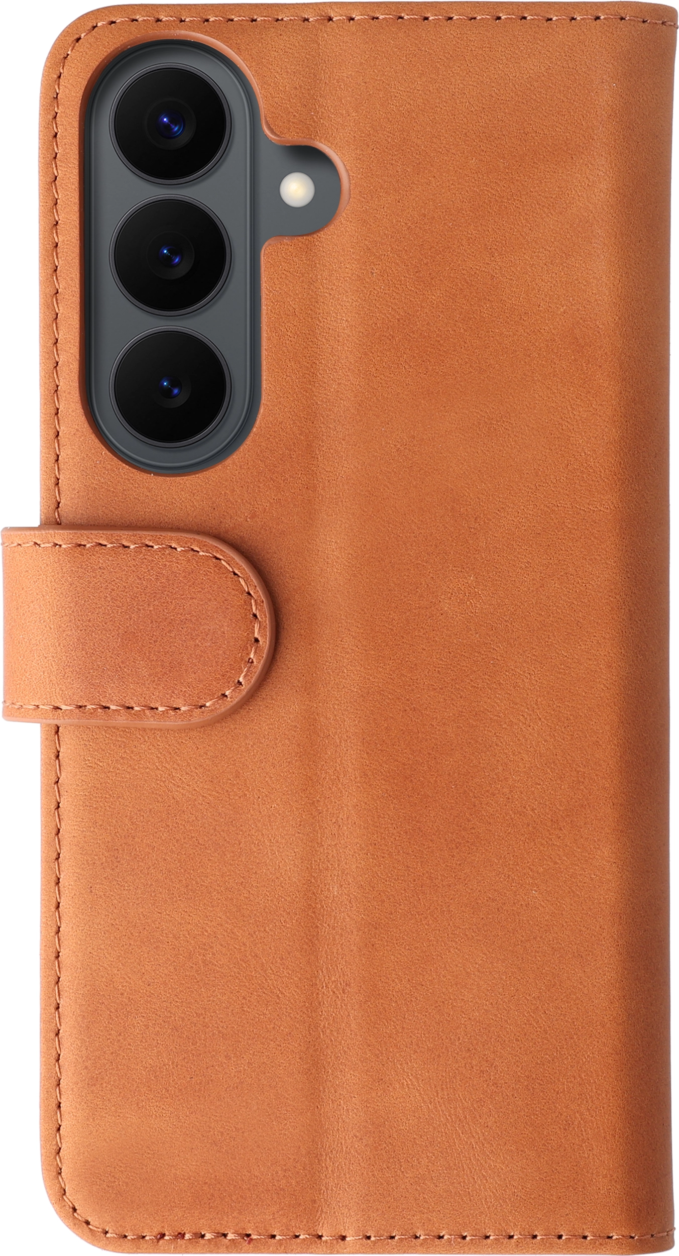 Rosso Deluxe Samsung Galaxy S26 Hoesje Echt Leer Book Case Bruin afbeelding 14