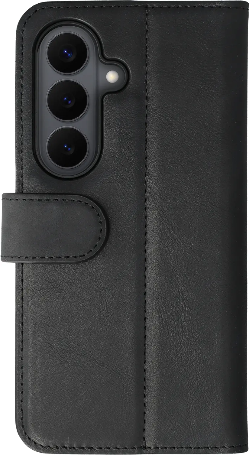 Rosso Elite Samsung Galaxy S26 Hoesje met MagSafe Book Case Echt Leer Zwart afbeelding 9