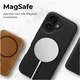 Rosso Elite Samsung Galaxy S26 Hoesje met MagSafe Book Case Echt Leer Zwart afbeelding 7