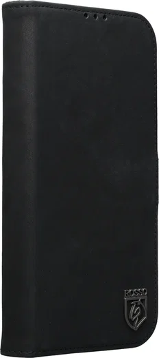 Rosso Elite Samsung Galaxy S26 Hoesje met MagSafe Book Case Echt Leer Zwart afbeelding 12