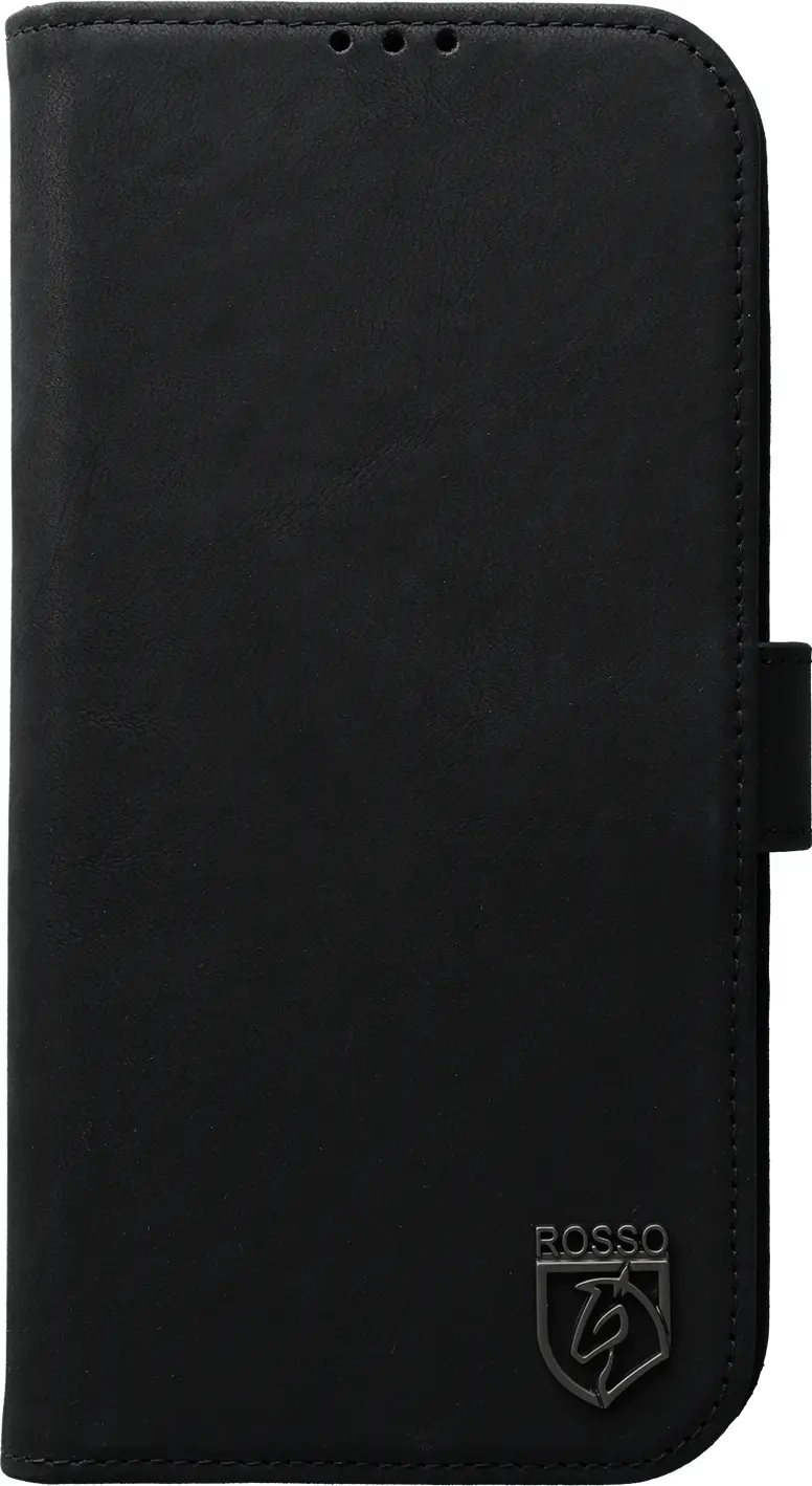 Rosso Elite Samsung Galaxy S26 Hoesje met MagSafe Book Case Echt Leer Zwart afbeelding 11
