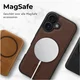 Rosso Elite Samsung Galaxy S26 Hoesje met MagSafe Book Case Echt Leer Bruin afbeelding 7